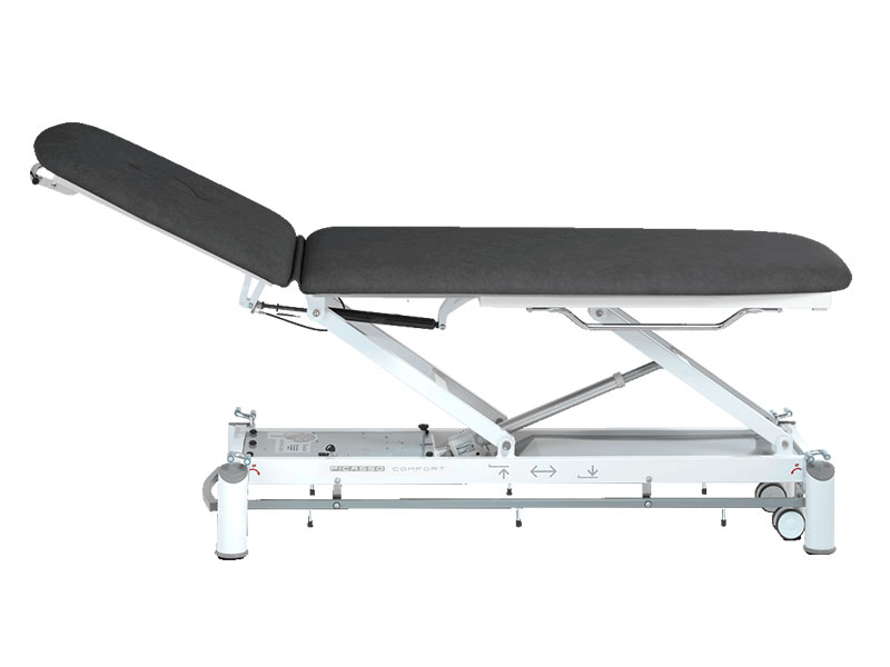 Table de kinésithérapie électrique PICASSO COMFORT avec roulettes et Cadre de commande