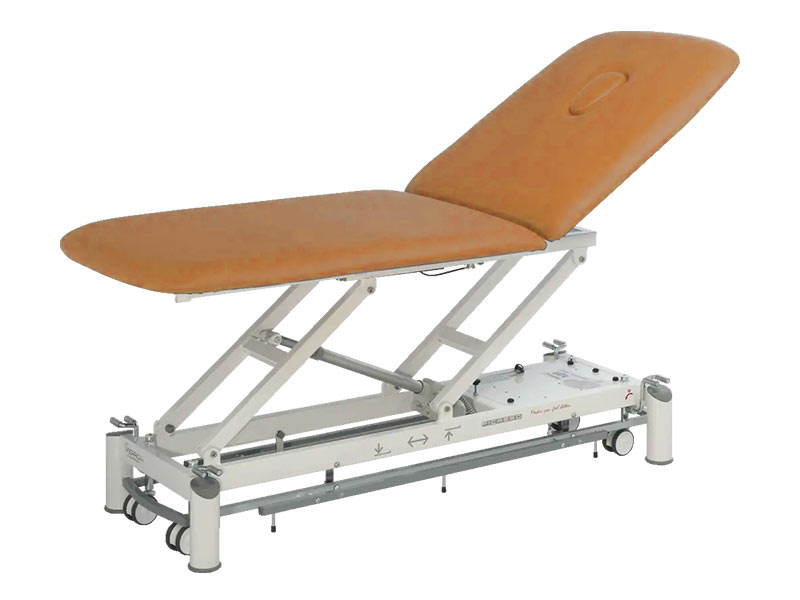 Table de kinésithérapie électrique PICASSO XL TREND avec roulettes et Cadre de commande