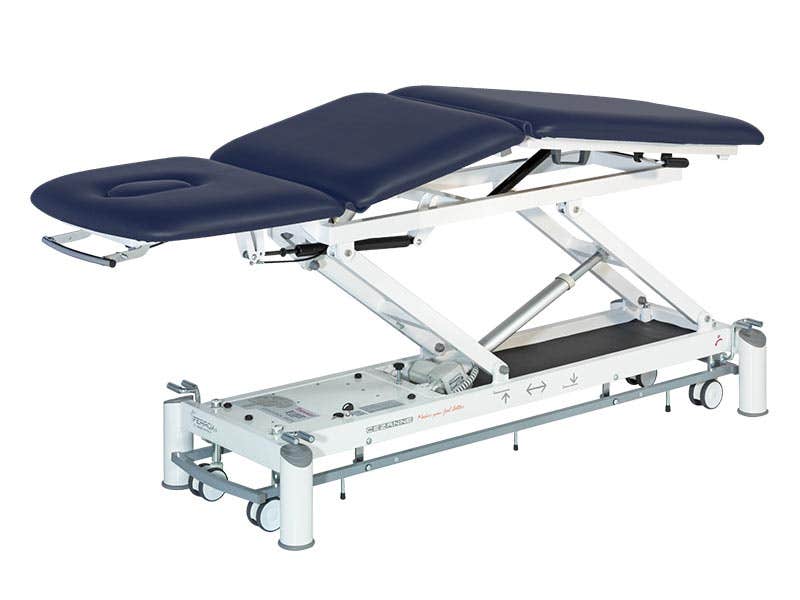 Lettino elettrico CEZANNE PRO 3 con ruote e comando perimetrale | FERROX