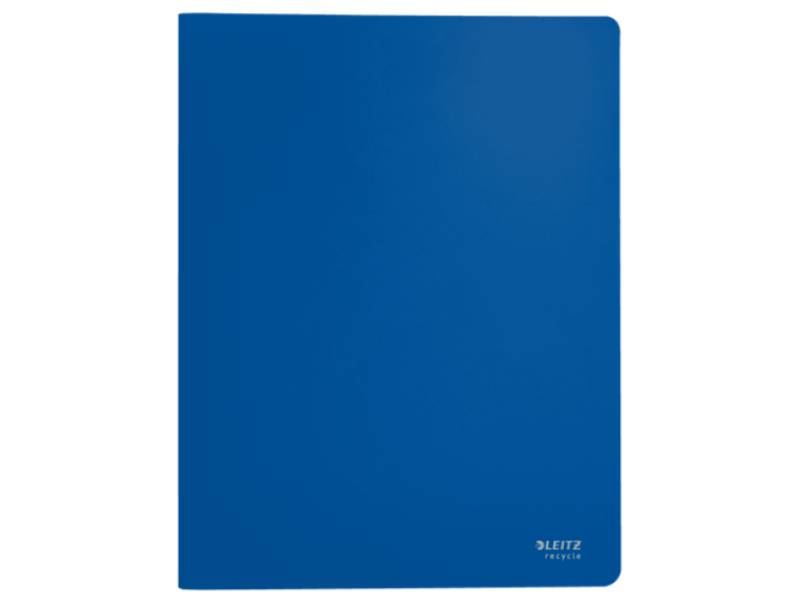 Carpeta Leitz A4 Azul, 40 Fundas in Polipropilene Riciclato