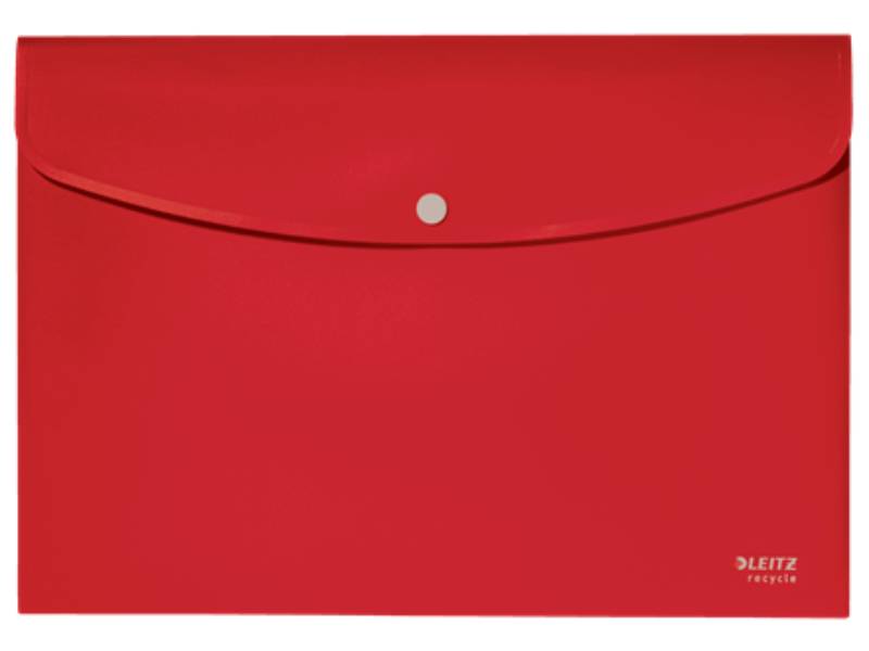 Sobres A4 Opaco Riciclato Rosso Leitz con Bottone