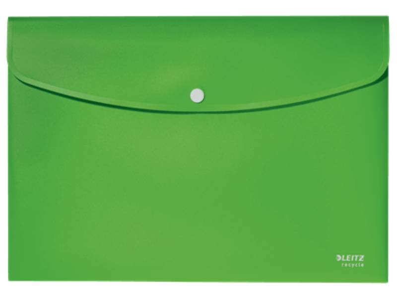 Sovraccoperta Formato A4 Opaca Riciclata Verde Leitz 46780055 con Bottone