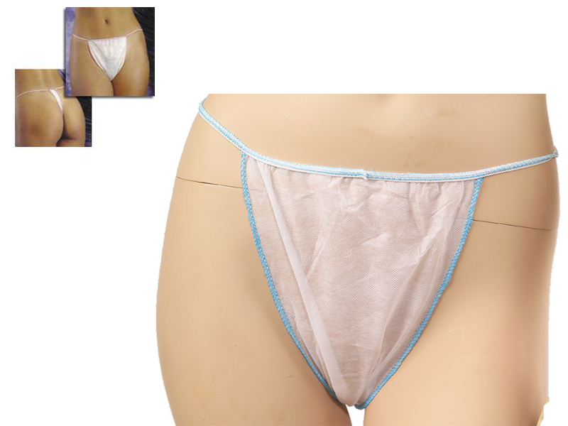 Tanga monouso da  donna mini  in TST polipropilene, 100 pezzi