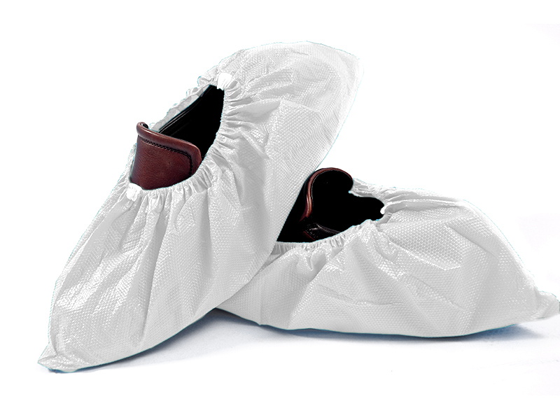 Disposable Overshoe of CPE Chlorinated Polyethylene Gauge 160, 100 units