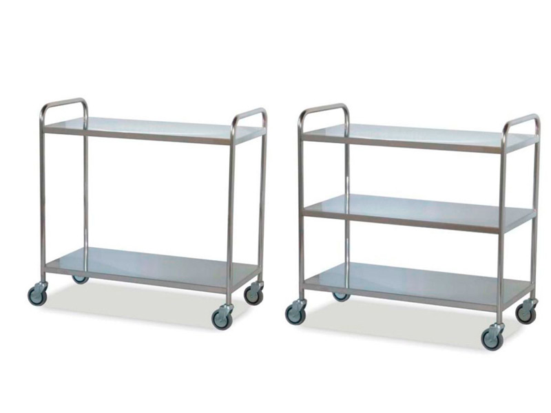 Carrello Biancheria In Acciaio Inox Bimiti - Pieghevole Con Ruote, Portata 100kg - Foto 9