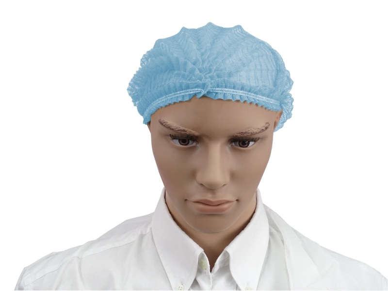 Gorro descartável de rede coleta cabelo - 100 unidades
