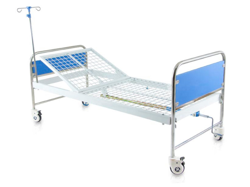 Cama de hospital manual con manivela