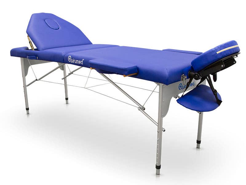 con foro per il viso borsa per il trasporto Lettino da massaggio Spa Bed pieghevole con 3 sezioni pieghevole schienale regolabile in altezza in alluminio portatile