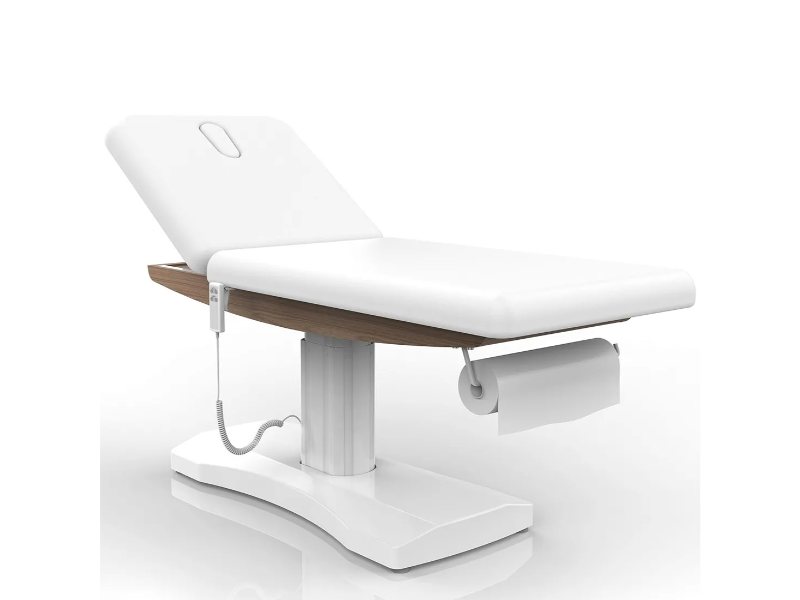 Lettino Estetica Elettrico con Telecomando a 2 Motori in Legno Wood