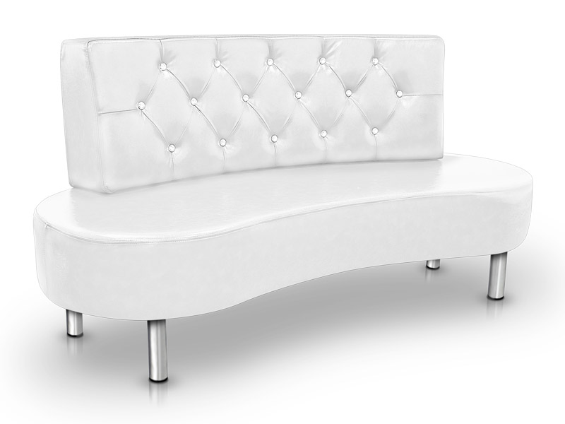 Sofa für Empfang und Wartezimmer Rückenlehne mit Knöpfe