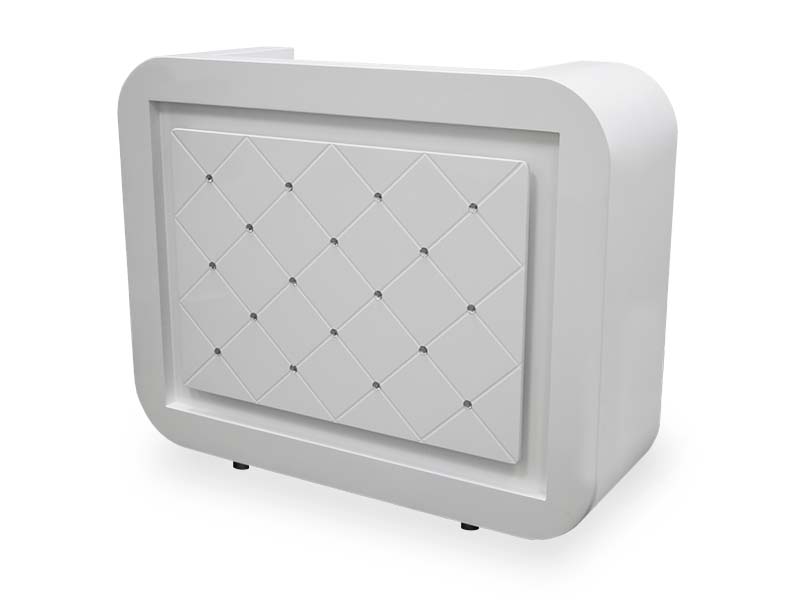 Bancone centro estetico con applique sul fronte