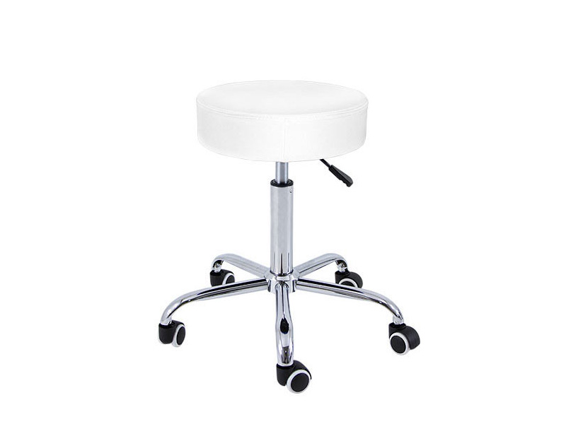 Hocker 5 Räder Verchomtes Gestell