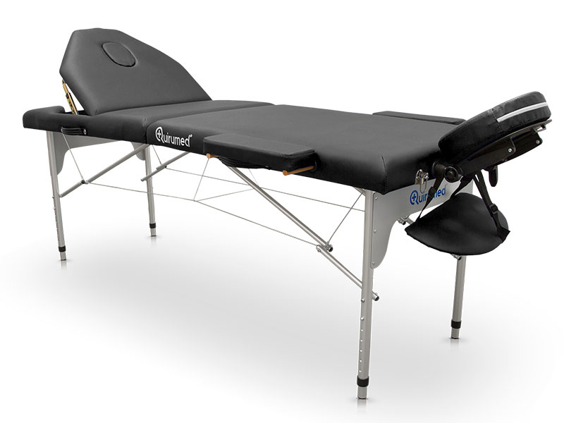 Table De Massage Pliante Appui-tête Hauteur Réglable Bois Portable 250 Kg Crème MOBICLINIC