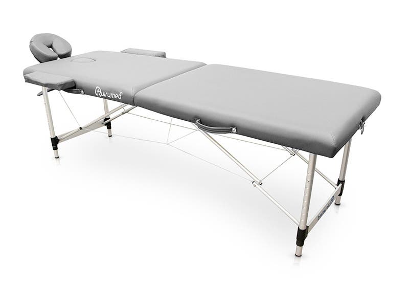 Camilla plegable de aluminio BASIC PLUS 186 x 60 cm | Plata | Quirumed