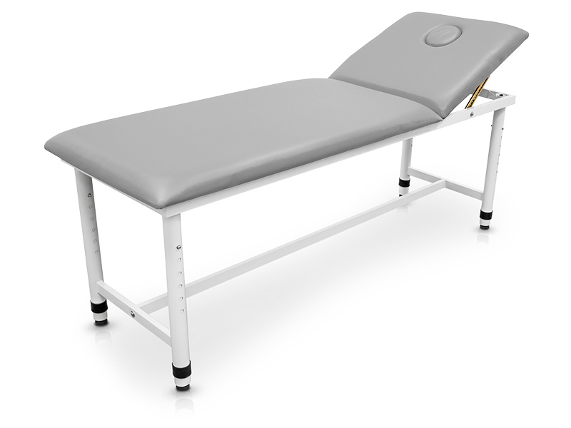 Camilla fija de acero regulable en altura