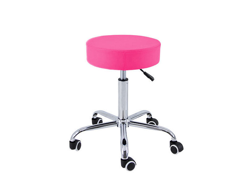 Stool 5 Wheels Chrome Base