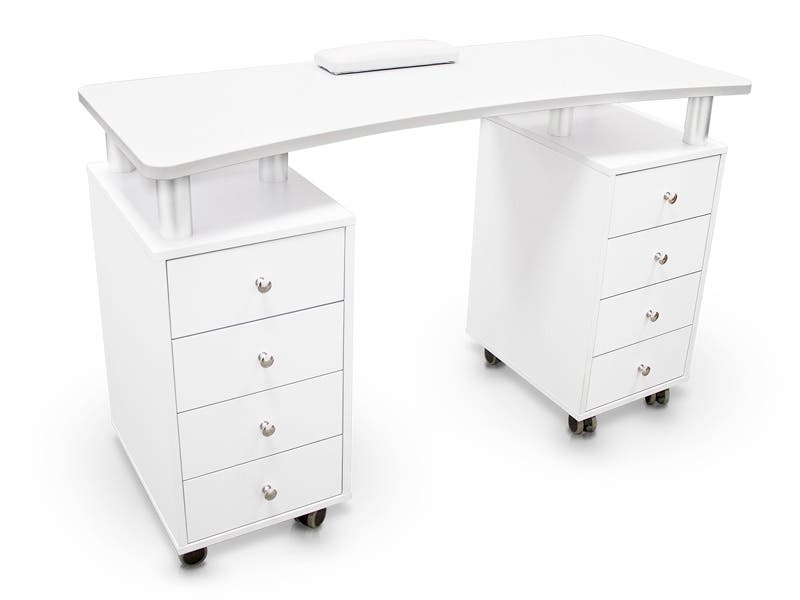 Manicure table with double chest of drawers | Quirumed