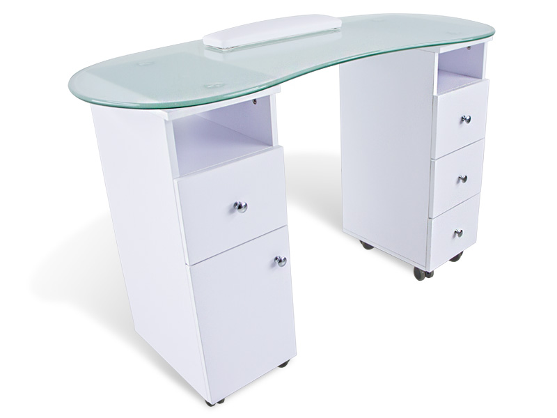 Maniküretisch mit zwei Schubladen