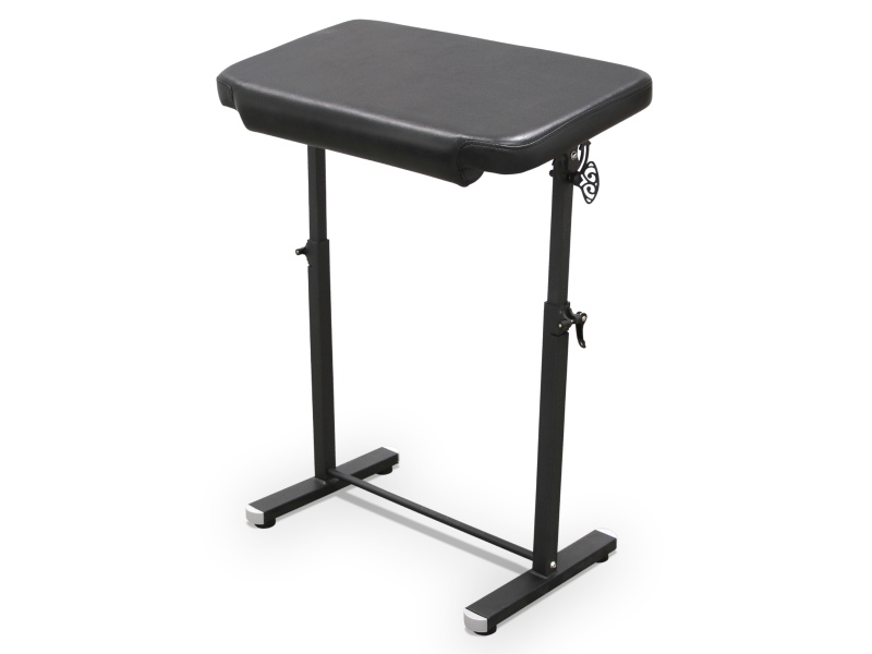 Opklapbare en in hoogte verstelbare armleuning voor tatoeëren