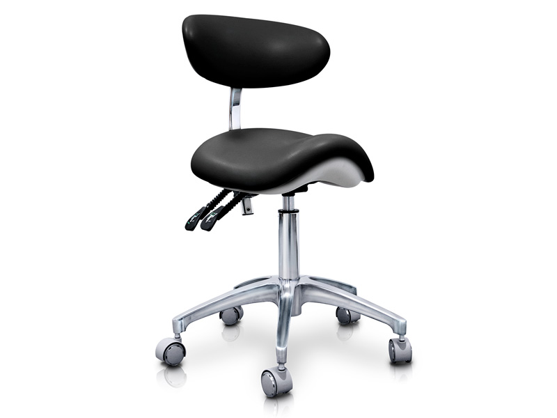 Sgabello ergonomico multidisciplinare ELITE con schienale