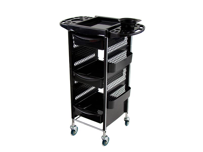 Carro para peluquería y salón de belleza plástico y metal