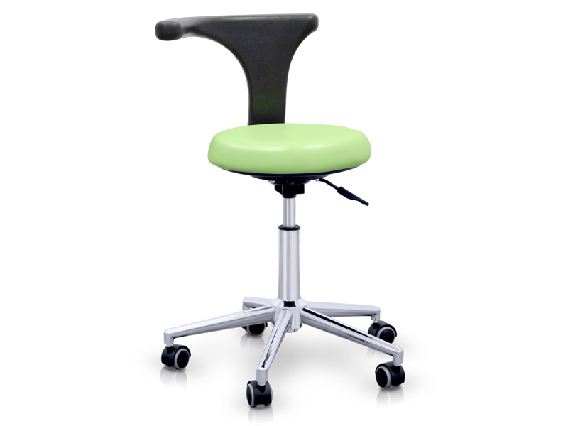 Taburete con respaldo ergonómico profesional
