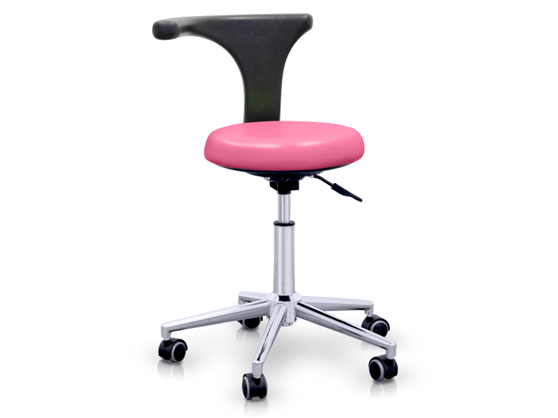Sgabello professionale con schienale ergonomico