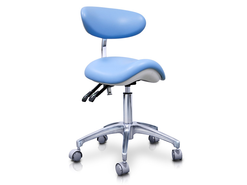 Tabouret poney hydraulique avec dossier