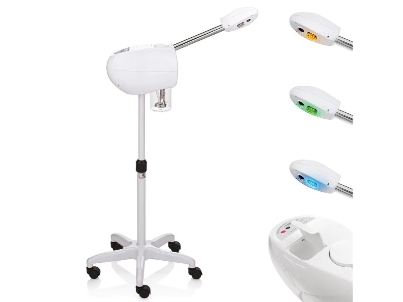 Vaporizzatore Viso ad Ozono con Cromoterapia Professionale 750 Watt