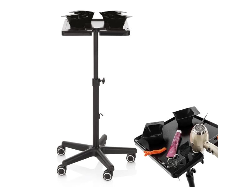 Carrello Parrucchiere per Tinture Capelli Professionale con Ripiano Magnetico
