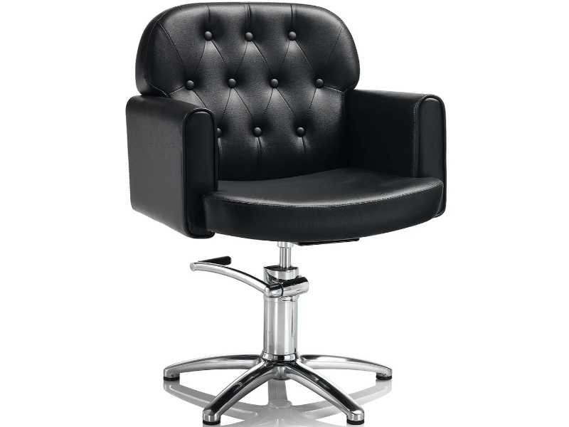 Poltrona Parrucchieri Trapuntata con Base a Stella Hair Liberty