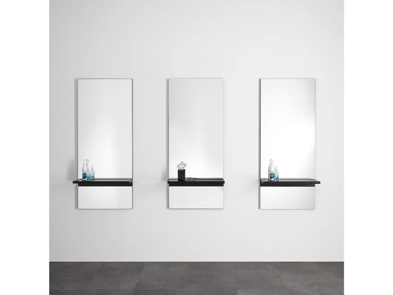 Specchi da Parrucchiere Professionali 3 Posti da Lavoro Hair