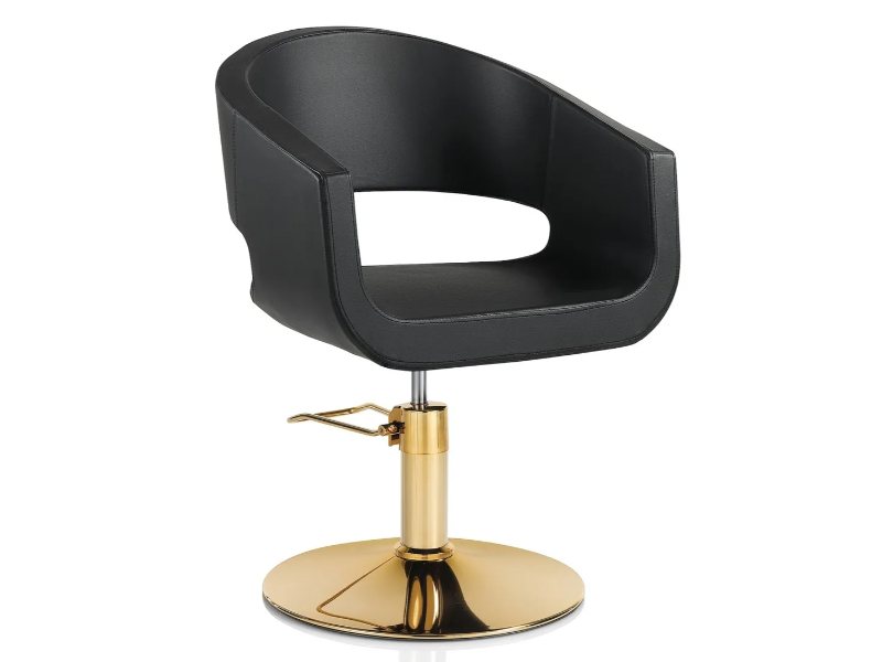 Poltrona Parrucchieri Professionale con Base Oro New Style
