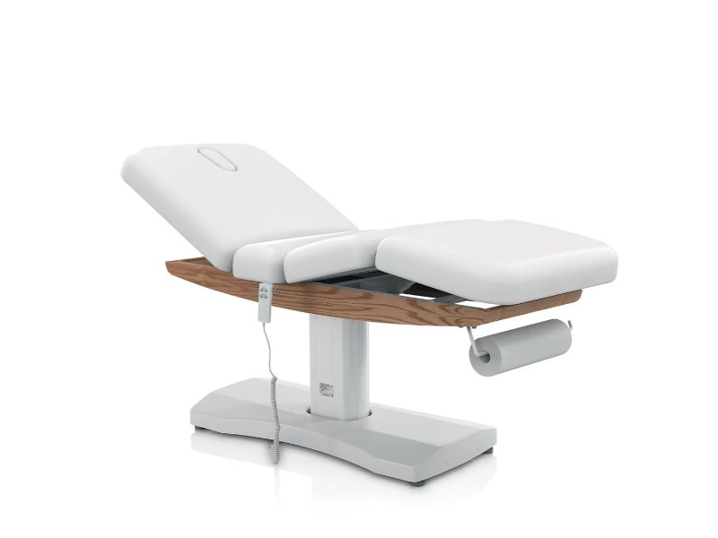 Lettino per Massaggi Elettrico 3 motori con Base in Legno Estetica