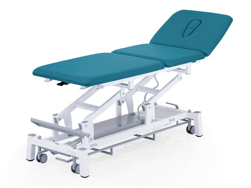 Camilla eléctrica WEMBLEY FL con kit de ruedas y control perimetral | CIRCEO MEDICAL
