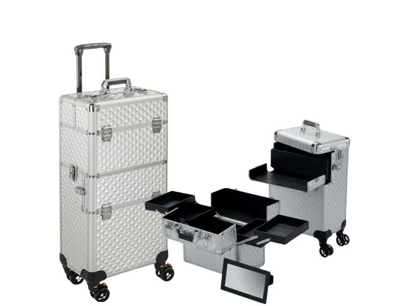 Trolley Professionale per Estetiste e Parrucchieri Diamond Silver NEW
