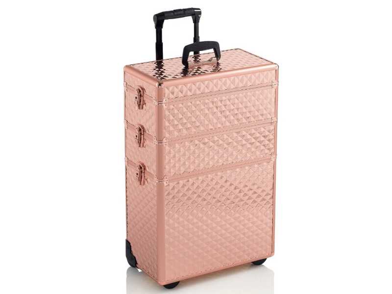 Trolley Estetista e Parrucchiere Professionale Diamond Rose Gold