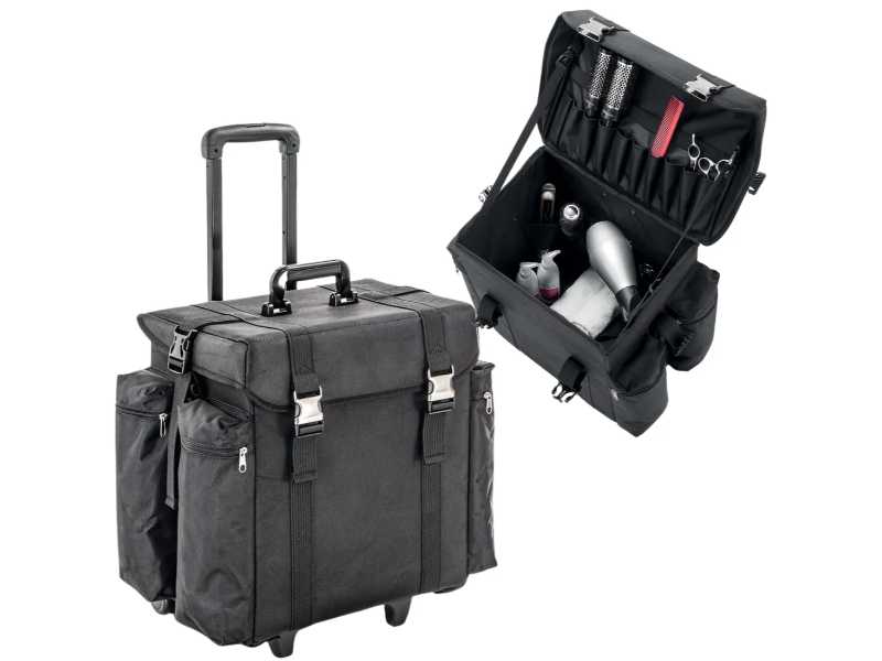 Trolley Parrucchiere Professionale con Ampio Vano Porta Attrezzi Hair