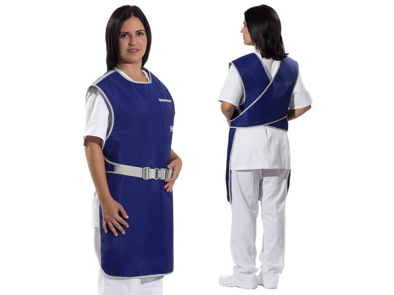 Tablier plombé modèle 640 standard protection avant Bleu 23