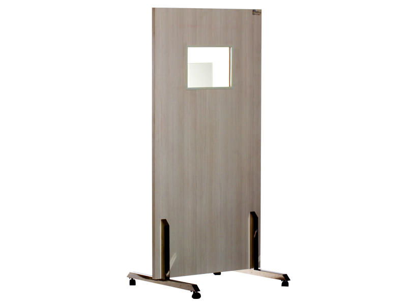 Pannello di protezione da raggi X con vetro piombato e imballaggio in legno