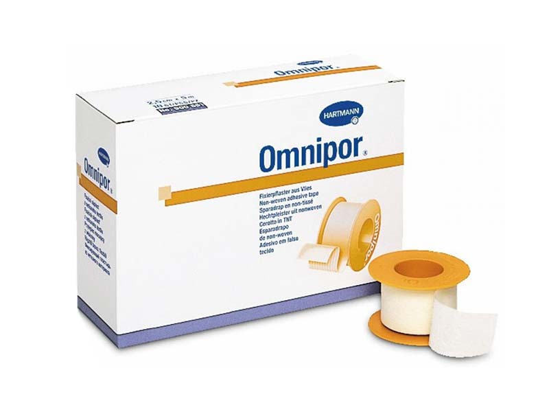 White Paper Adhesive Tape OMNIPOR. HARTMANN 1 unit, 5cm x 5m