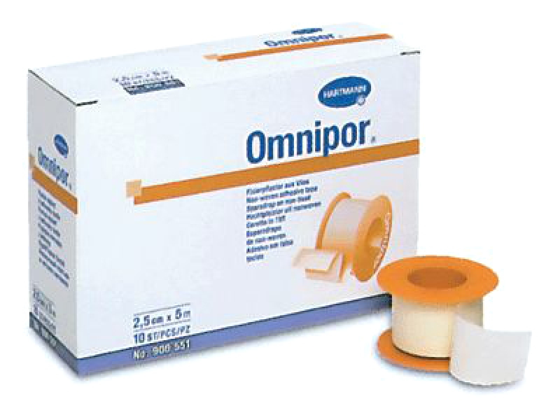 White paper tape Omnipor Hospital. HARTMANN