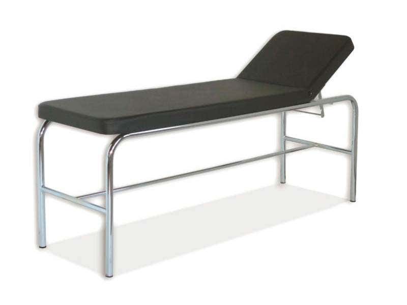 Camilla, acero inox., cabecero regulable, altura de 70 cm. | Negro | Triton