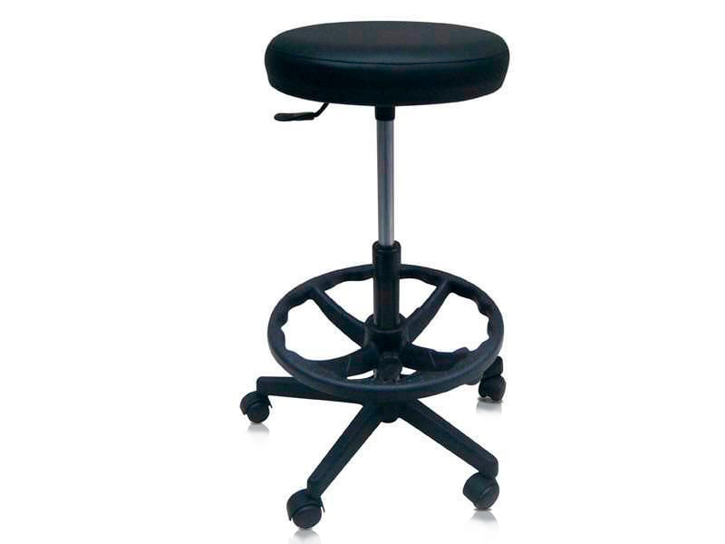 Taburete a gas altura 58-84 cm con reposapies