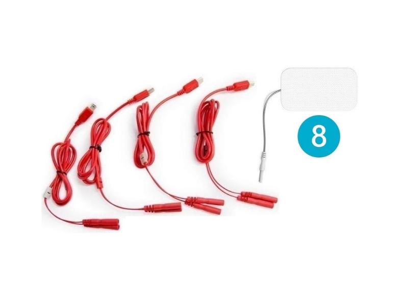 Cabo USB Multisportpro Sport-elec eletroestimulador muscular + 8 elétrodos