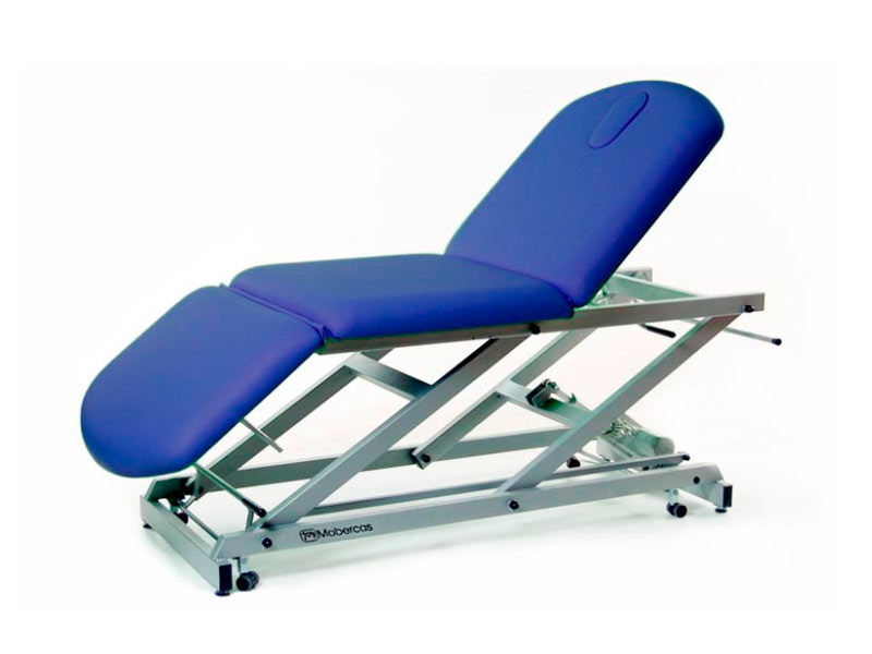 Electric massage table 3 sections with paper holder, plug and casters