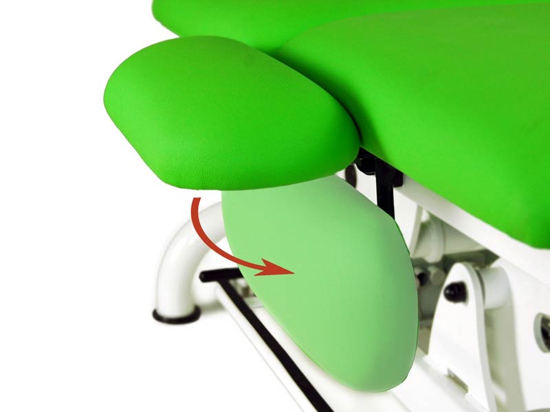 Pair of padded flat armrests