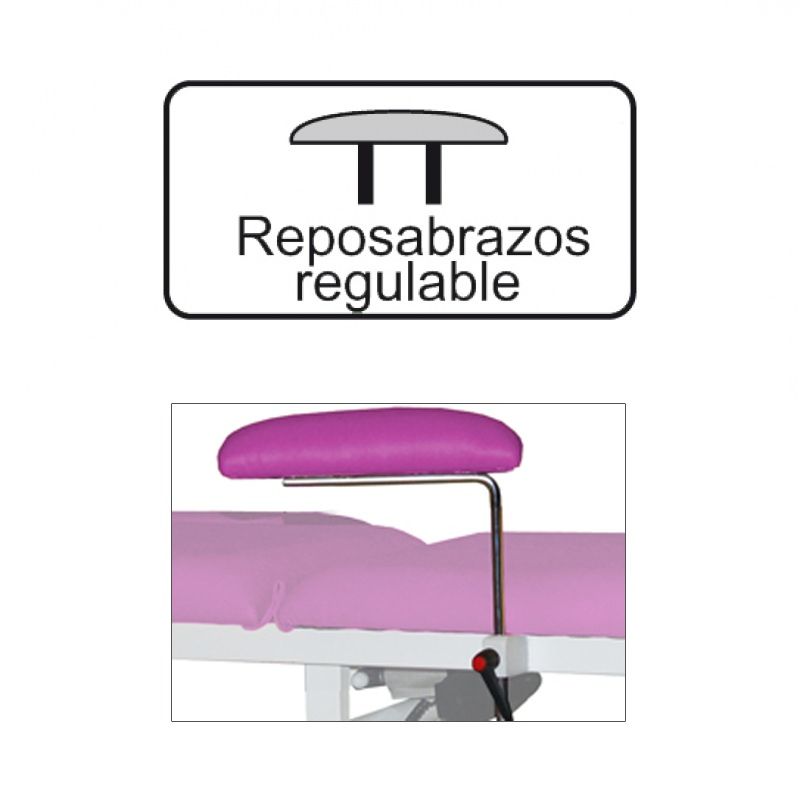 Armlehnen ,  höhenverstellbar und mit gepolsterter Öffnung für Ref: 501
