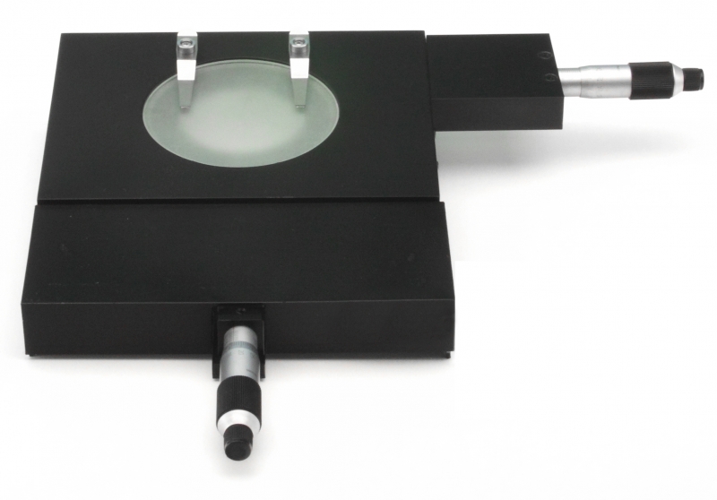 Mobile Stage with screws micro and macrometric