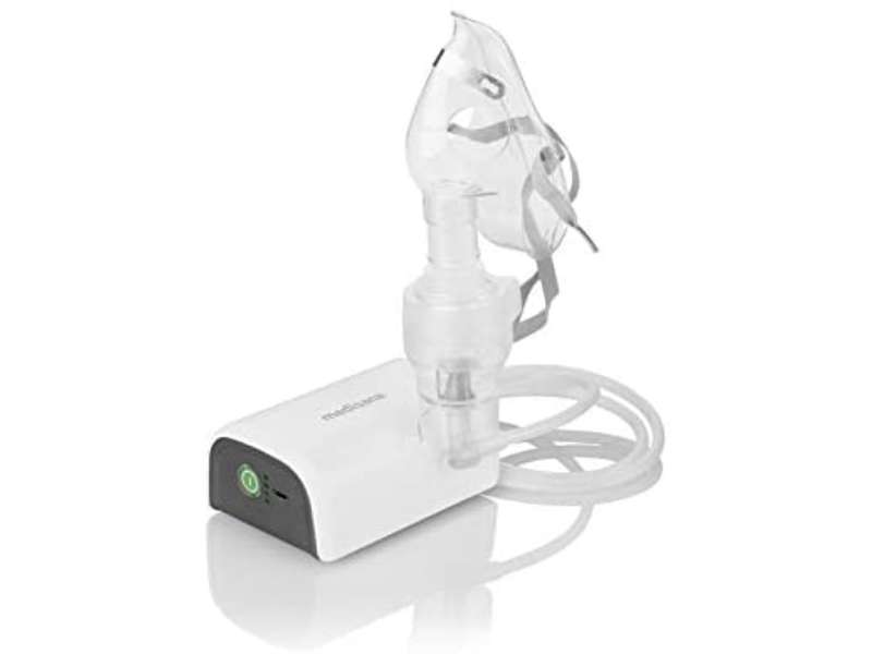 Inhalador nebulizador Medisana IN 600 compresor con boquilla mascarilla adultos niños